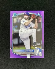 2025 Topps Bowman Chrome Zach Root 1st #BDC-22 Purple REF 63/250 Dodgers DN43