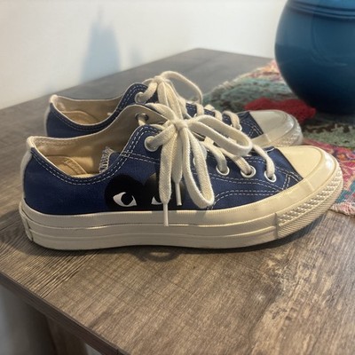 Size 5 Converse Comme des Garçons Play x Chuck 70 Low Blue