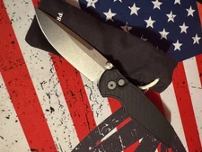 Pro-Tech TR-3 Integrity Manual Knife Black Relic Textured Handle