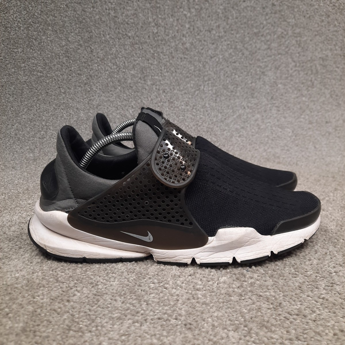 Nike Sock Dart Black White Grey Running Shoes Sneaker Men's Size 10  819686-007