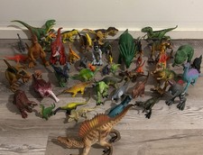 HUGE Dinosaur Toy Figures Lot of 50 Mixed Brands