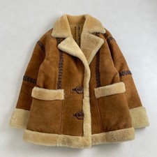 I.S. Issey Miyake Mouton Jacket 80s Vintage Camel Sizes M-L