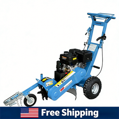 #ad 15HP 420cc Gas Stump Grinder w Electric Start 9 Blades Tree Stump Removal Mach $1798.00