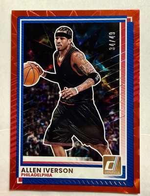 2025-26 Panini Donruss Allen Iverson #177 Philadelphia 76ers /49 Red Parallel