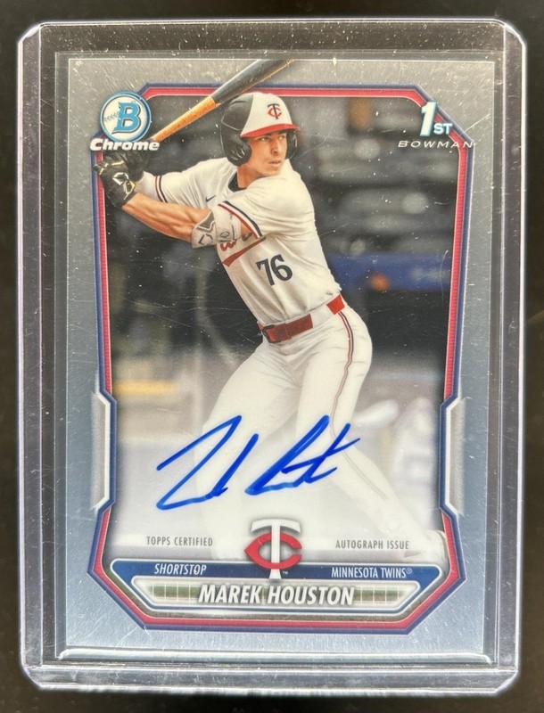 2026 Bowman Marek Houston Chrome Auto Autograph 1st Prospect #CPA-MHO Twins