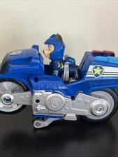 Paw Patrol Moto Pups Chase Deluxe Pull Back Motorcycle Vehicle And Figure