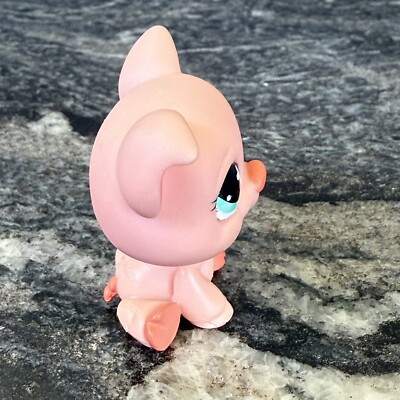 Little Pet Shop LPS Pink Pig Teal Blue Eyes Patch #926 Hasbro | eBay