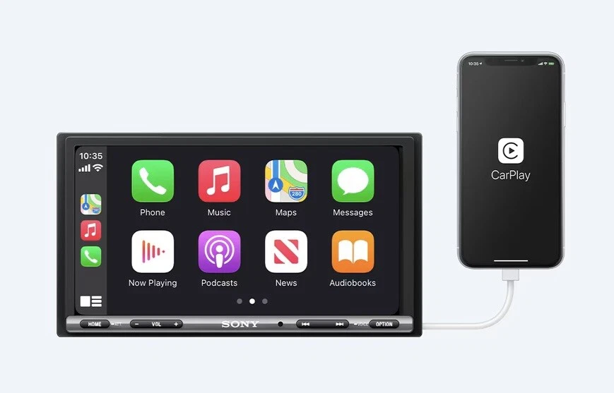 Sony XAV-AX3250 6.95 inch CarPlay Android Bluetooth Auto Media Receiver - Image 2 of 4