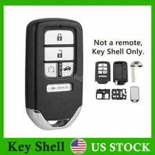 5 Button Key Fob Case Replacement for Honda Accord 2018 2019 2020 2021 + Blade