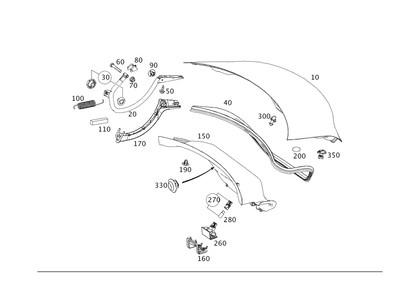 Genuine Mercedes-Benz Cable Duct 117-821-00-89