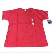 Cherokee Authentic Workwear Scrub Top Shirt Size Medium Red New with Tags