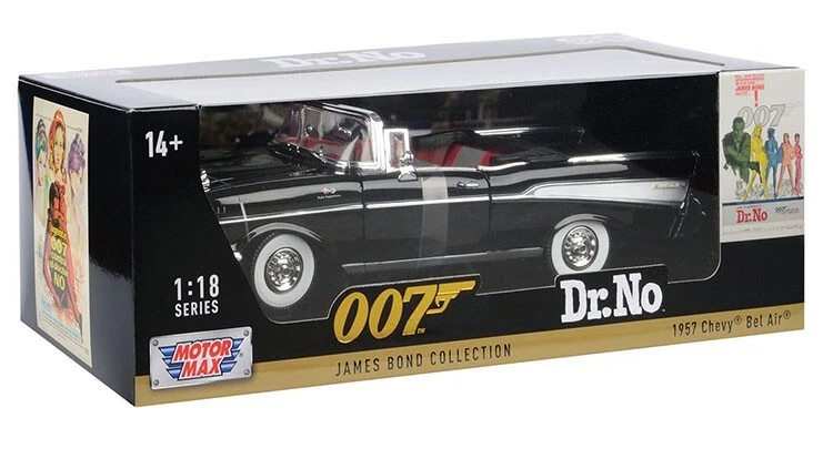 Chevrolet Bel Air 1957 James Bond 007 Dr No - 1/18 Motormax Chevy Voiture 79831 - Photo 3/3