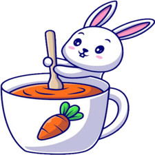 30 Custom Carrot Juice Bunny Personalized Address Labels