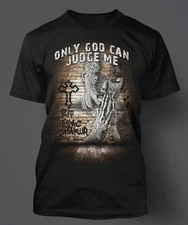 Graphic Pro Club Shaka Tee Shirt 2 Pac Only God Can Judge Me  Big Tall Sm