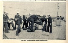 Lade- und Zieluebungen am Torpedo- Abwehrgeschuetz Die amerikanische Marine 1910