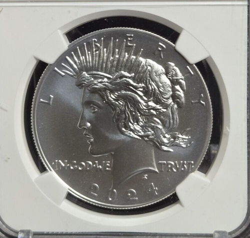 2024 P PEACE DOLLAR - $1 - NGC MS70 - SILVER COIN - BROWN LABEL /w OGP - Picture 3 of 10
