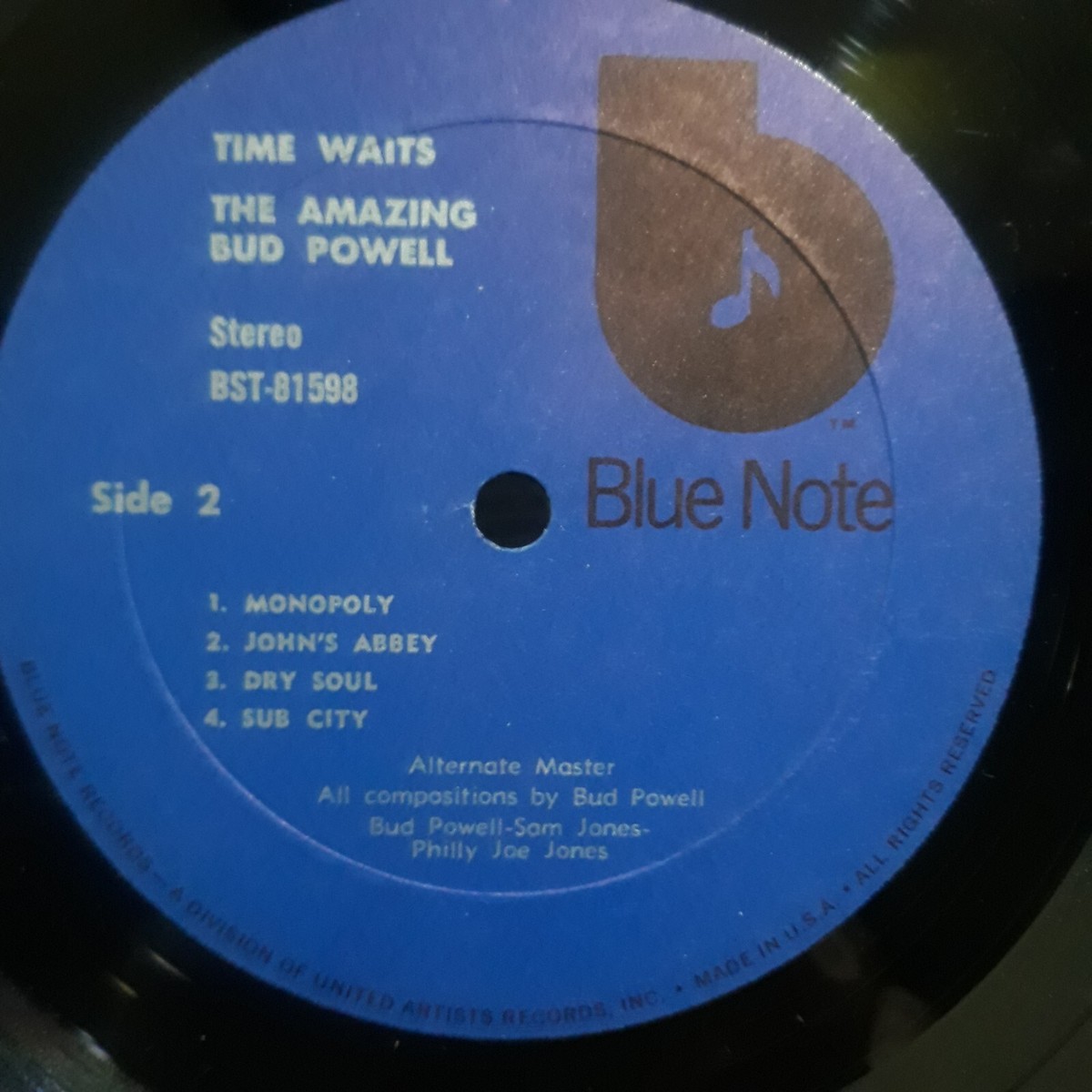 米LP Bud Powell Time Waits The Amazing BST81598 BLUE NOTE /00260 Bud Powell - Time Waits: The Amazing LP Blue Note BST-81598