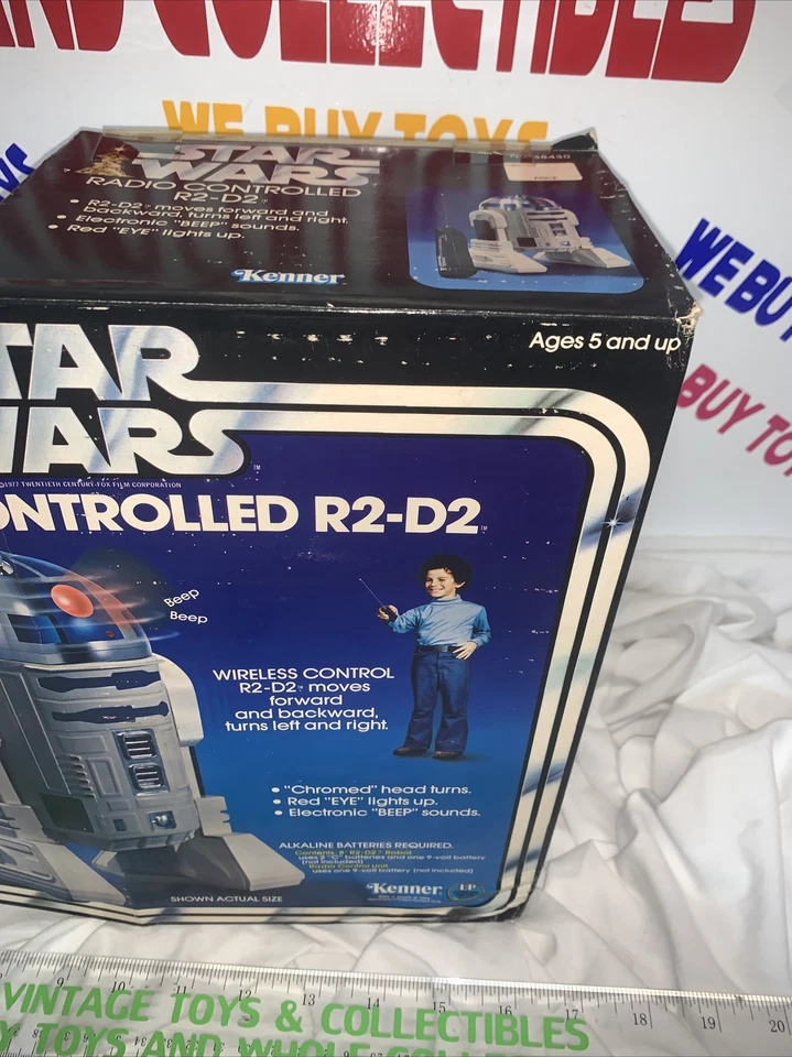 Star Wars R2-D2 Vintage Boxed Radio Controlled Figure Kenner 1978 —SEALED— - Image 3 of 4