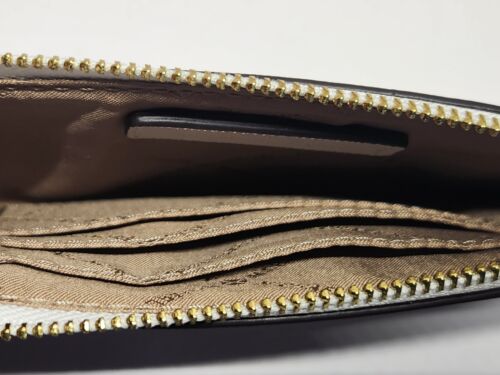 Michael Kors Jet Set Slim Crossover Optic White Womens Wallet 35H1GTVW2L-085 New - Picture 15 of 17