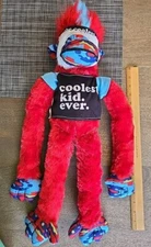 Kipp Brothers Mohawk Monkey Plush ' Coolest Kid Ever 24" See Pics And Descriptio