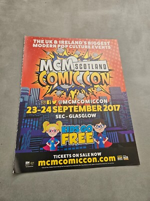 TPEEP286 MAGAZINE ADVERT 11X8'' MCM SCOTLAND COMIC CON 2017 