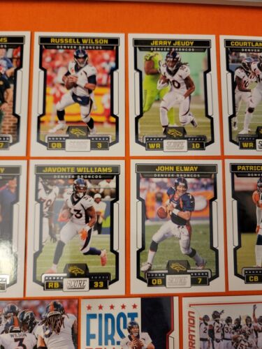 🔵🟠 2023 Score Football Team Set Denver Broncos + Inserts (15 Cards) 🟠🔵 - 第 3/7 張圖片