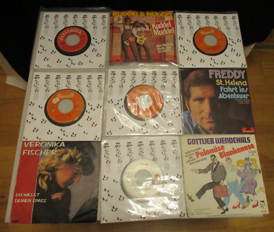 9 Single 7''  Schlager 70er Jahre Polonäse Blankenese Freddy Conny Froboes Kuddel