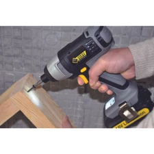 Steel Grip HL-TW07 Black 18V 3000 RPM Cordless Compact Drill Kit 1/4 in. Chuck