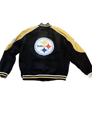 Pittsburgh Steelers  Leather Jacket Large