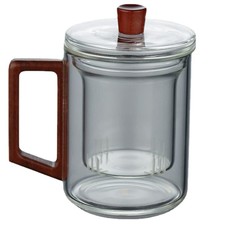 Tazza da tè in vetro resistente al calore 400 ml tazza separazione acqua tè filtro tazza acqua