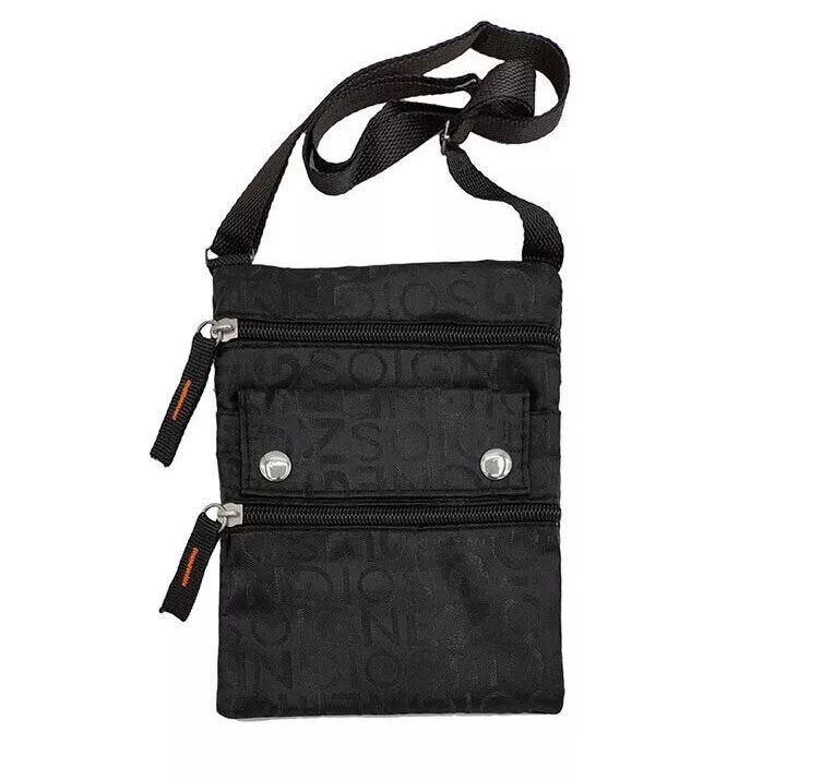 Small black messenger bag sale