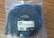 AXIS 41228 Component Video/Stereo Audio Cables (12ft)