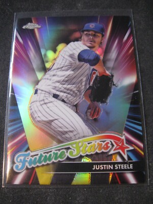JUSTIN STEELE 2024 Topps Chrome FUTURE STARS #8 CHICAGO CUBS Mint