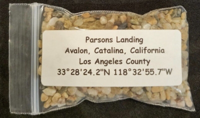 Parsons Landing Avalon Catalina Island California Sand Soil Dirt Sample Apx 30ml