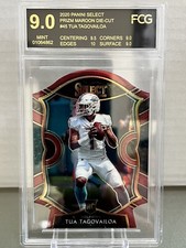 2020 Select Prizm Maroon Die-Cut RC #45 Tua Tagovailoa FCG 9.0 Mint