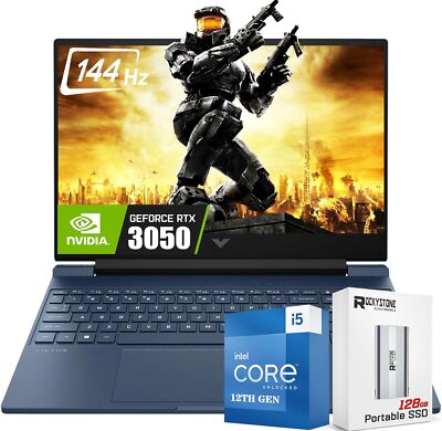 HP Victus 15.6'' FHD 144Hz Gaming Laptop Core i5-12450H 64GB RAM 4TB SSD RTX 3050