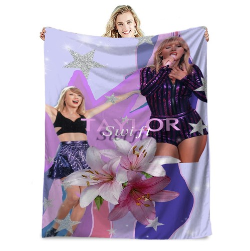 Taylor Swift Flannel Blanket Throw Napping Bedding Bed Sofa Soft Christmas Gift - Picture 12 of 23