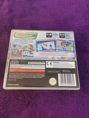MARIO & SONIC JUEGOS OLÍMPICOS DE INVIERNO Ds Sin Manual PAL España EUR Nintendo - Imagen 3 de 5