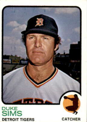 1973 Topps #304 Duke Sims EX++ Excellent++ Tigers J2M