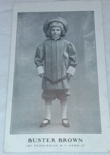 Turn of Century Real Photo Buster Brown Postcard