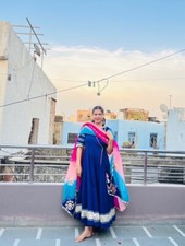 Anarkali Set for Women  Navy Blue Indian Kurta Set