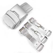 New Stainless Steel Butterfly Deployment Clasp Buckle Bracelet Watch Band Strap