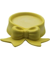 Goebel Christmas Yellow Bow Ribbon Base 818276 Made in Germany New In Box MINT