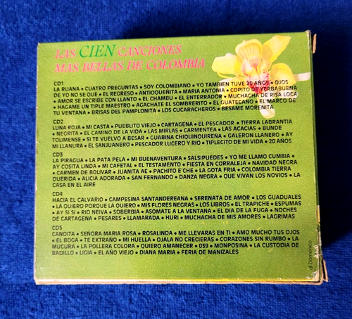 Las cien canciones mas bellas de Colombia 5CD Box Set.Very Hard to find(NM). - Picture 2 of 9