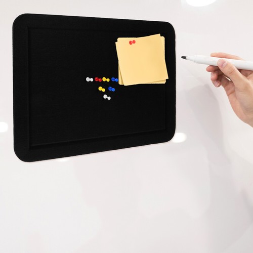 Anzeige Whiteboard Schwarzes Brett Aus Filz Anschlagbrett Büro UK - 第 10/23 張圖片