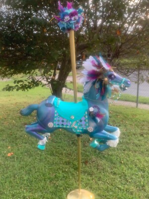 Vintage Full Size Hand Painted Carousel Wonder Horse