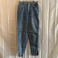 Vintage 80s 90s SASSON Acid Wash Tapered Mom Jeans 10 26x29 High Rise Preppy