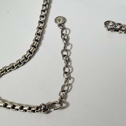 Collar JAI John Hardy Plata de Ley Corte Radiante Amatista Piedras Preciosas 18 pulgadas - Imagen 8 de 12