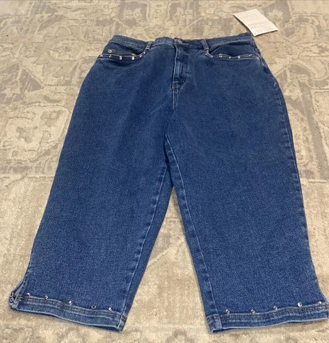 Co Capri Bling Pockets Blue Womens 