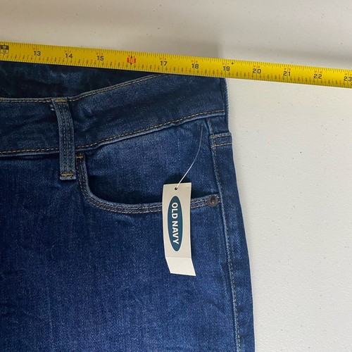 Old Navy High Rise Slim Wide Leg Jeans Women’s Blue NWT Size 18 Plus Long. - Picture 9 of 14